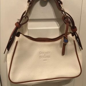 Dooney & Bourke Leather Cream/Brown Purse